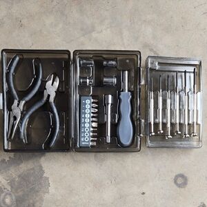 Compact Tool Kit with Screwdriver and Bits